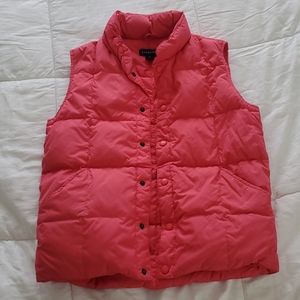 Lands End Pink Puffer Vest